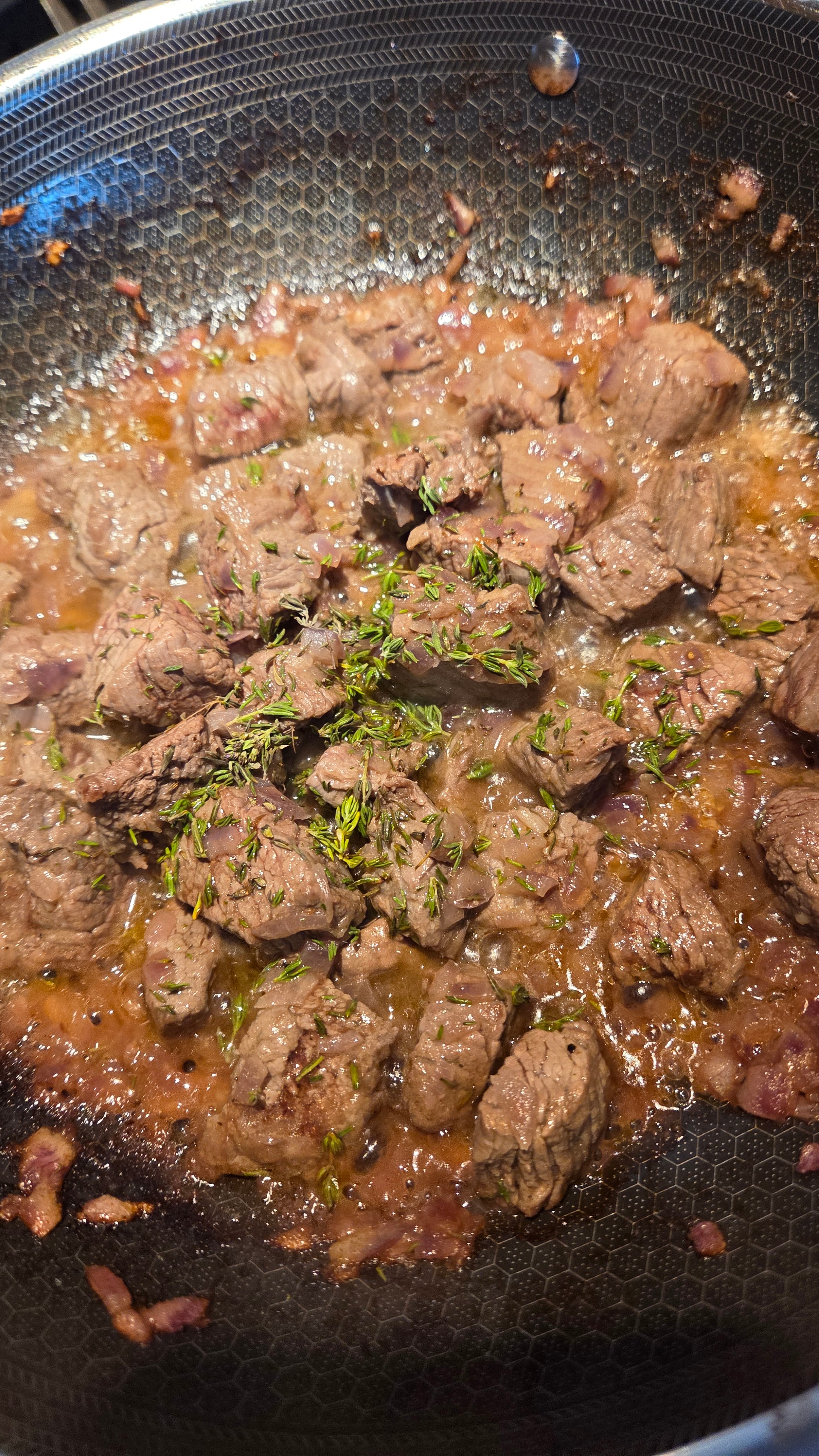 Fall veal stew recipe preparation