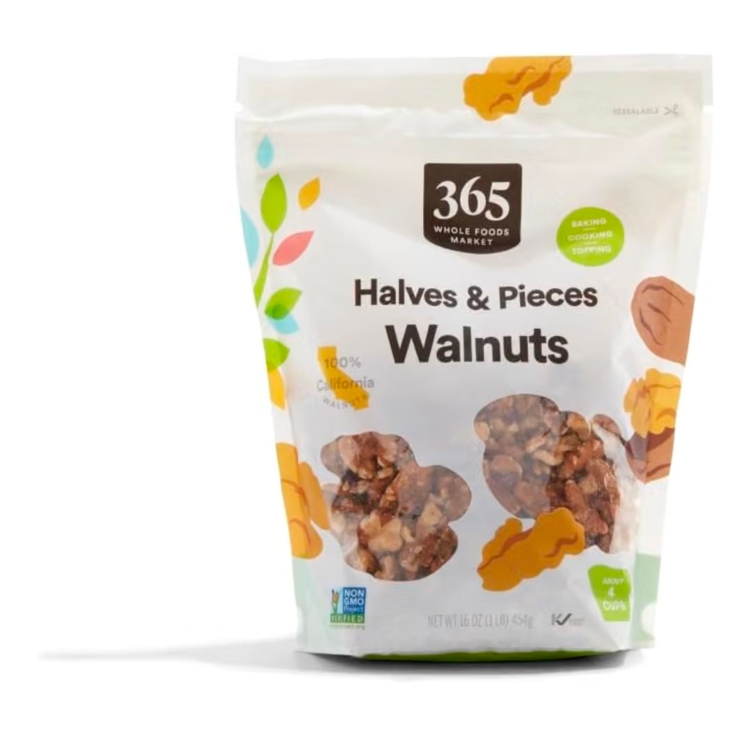 365 by Whole Foods Market Walnut Halves & Pieces, 16 oz