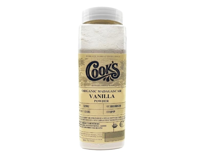 Cook's Organic Vanilla Powder for Baking & Coffee