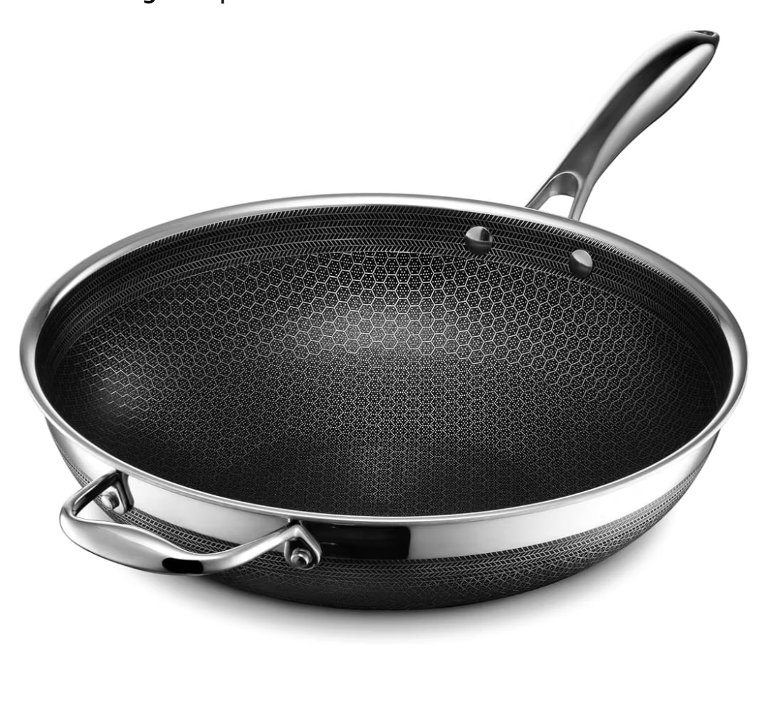 HexClad 12" Hybrid Nonstick Wok