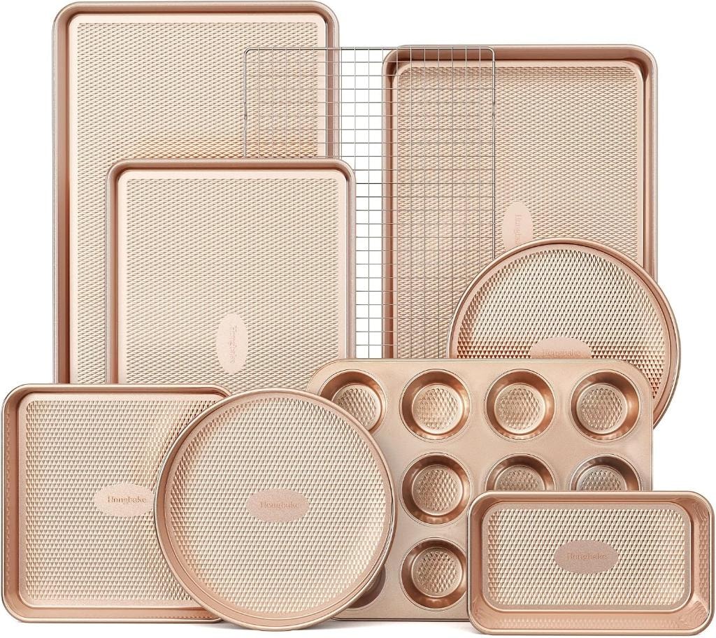 9-Piece Baking Pans Set Nonstick