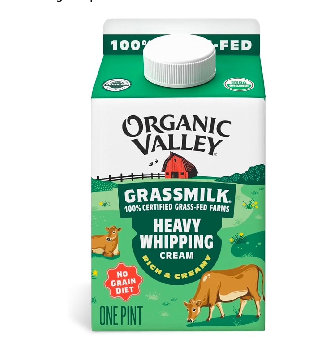 Organic Valley Grassmilk Organic Grassfed Heavy Whipping Cream, 1 PT