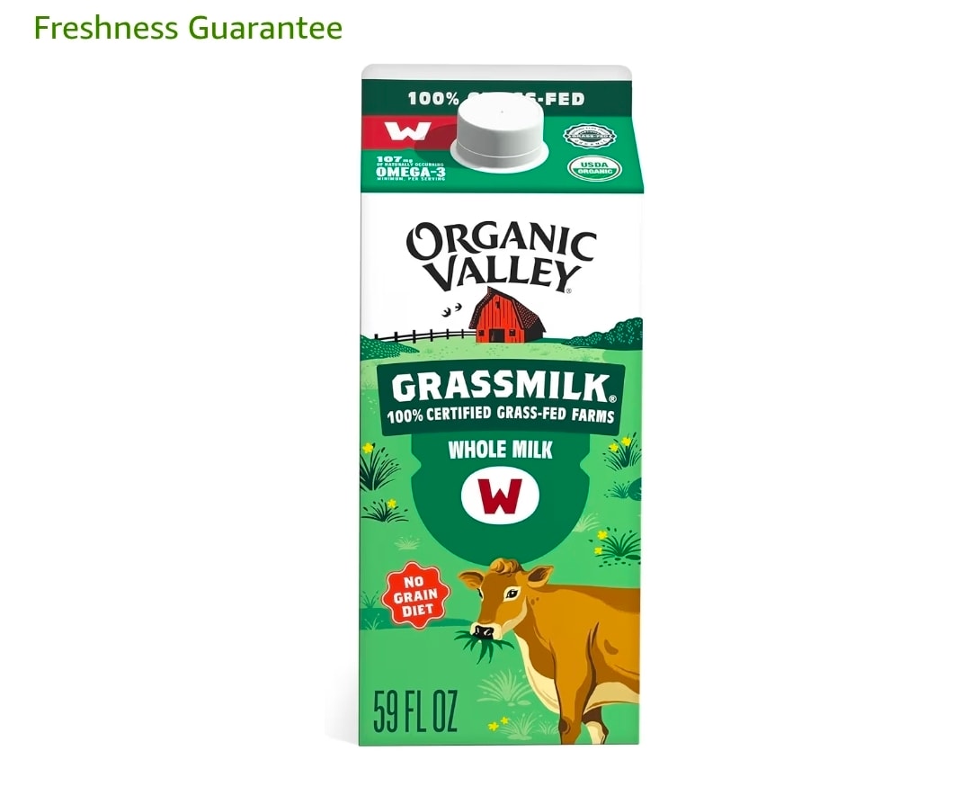 Organic Valley® Grassmilk® 100% Grass-Fed Whole Milk, 59 fl oz
