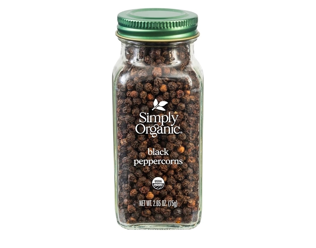 Simply Organic Black Peppercorns, 2.65 oz